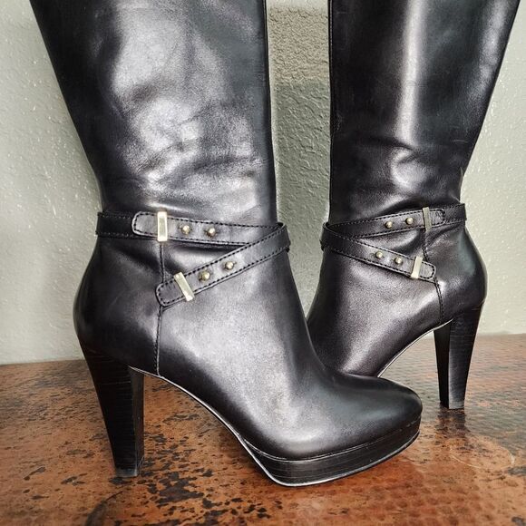 Cole Haan Nike air Black Heeled Boots - Picture 7 of 16